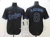 Dodgers 8 Manny Machado Black Shadow 2020 Nike Cool Base Jersey,baseball caps,new era cap wholesale,wholesale hats